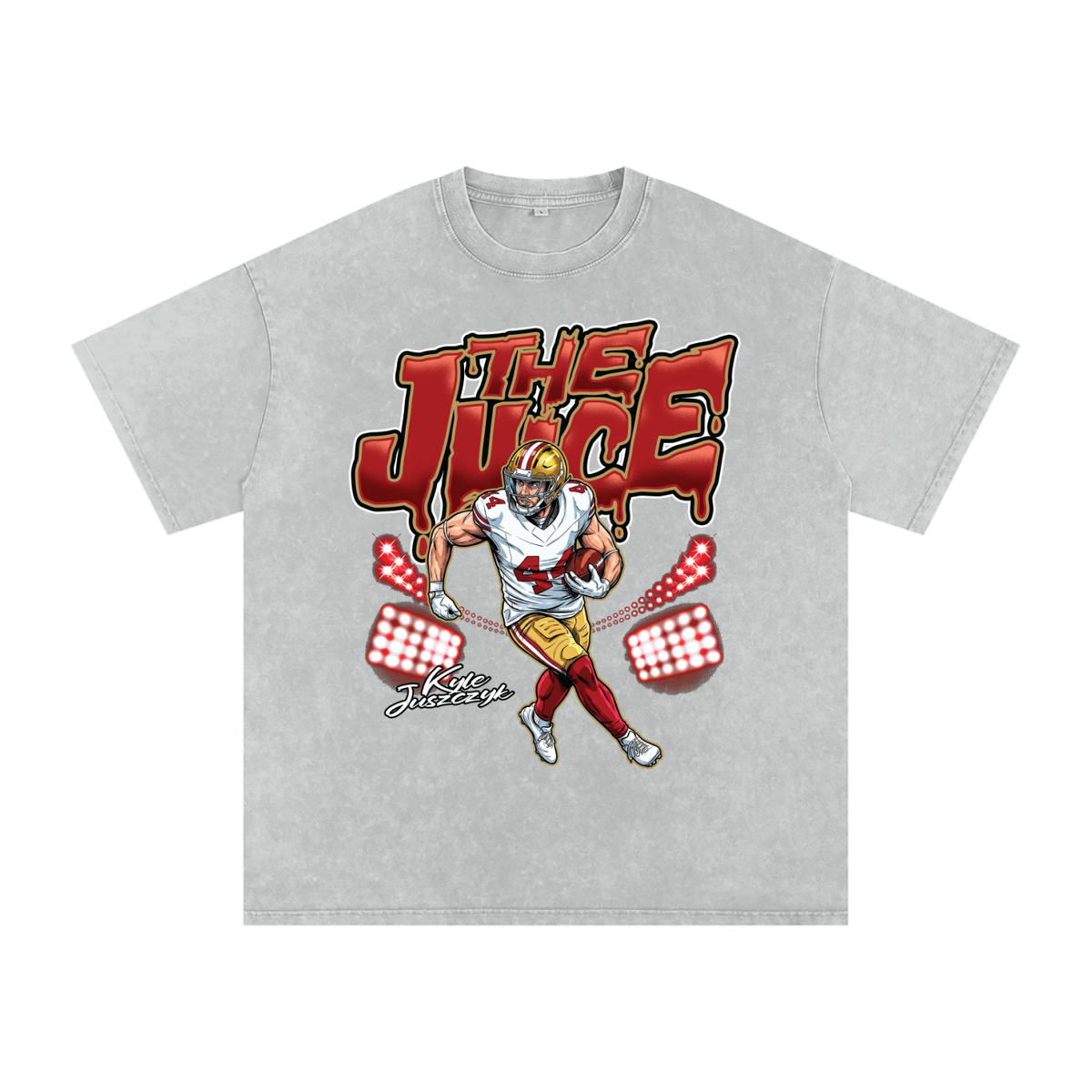 Kyle Juszczyk The Juice Illustration Boxy Washed T-shirt