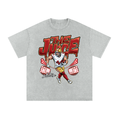 Kyle Juszczyk The Juice Illustration Boxy Washed T-shirt