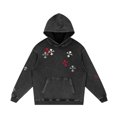 Snow Washed Loose Cotton Hoodie