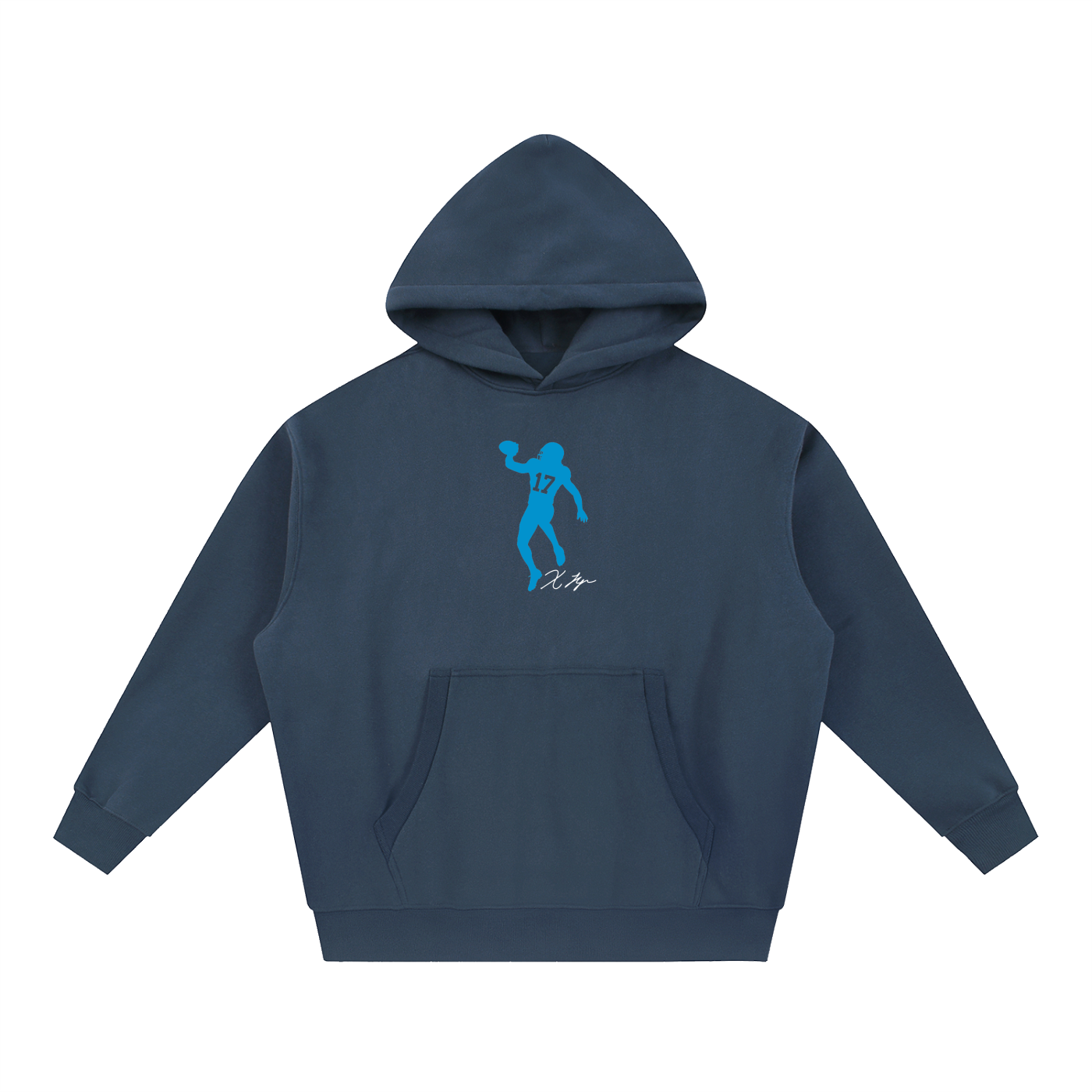 Xavier Legette Silhouette Oversized Boxy Hoodie