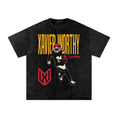Xavier Worthy "Halftone" Boxy T-Shirt