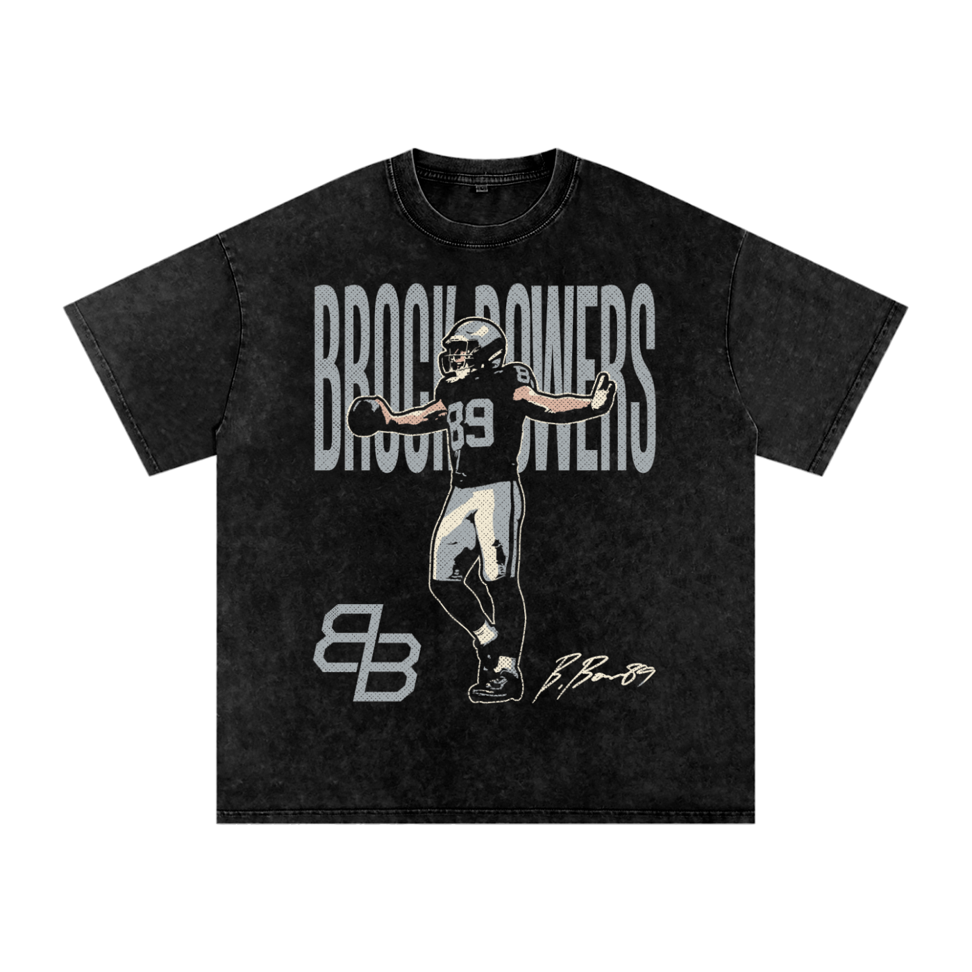 Brock Bowers "Halftone" Boxy T-Shirt