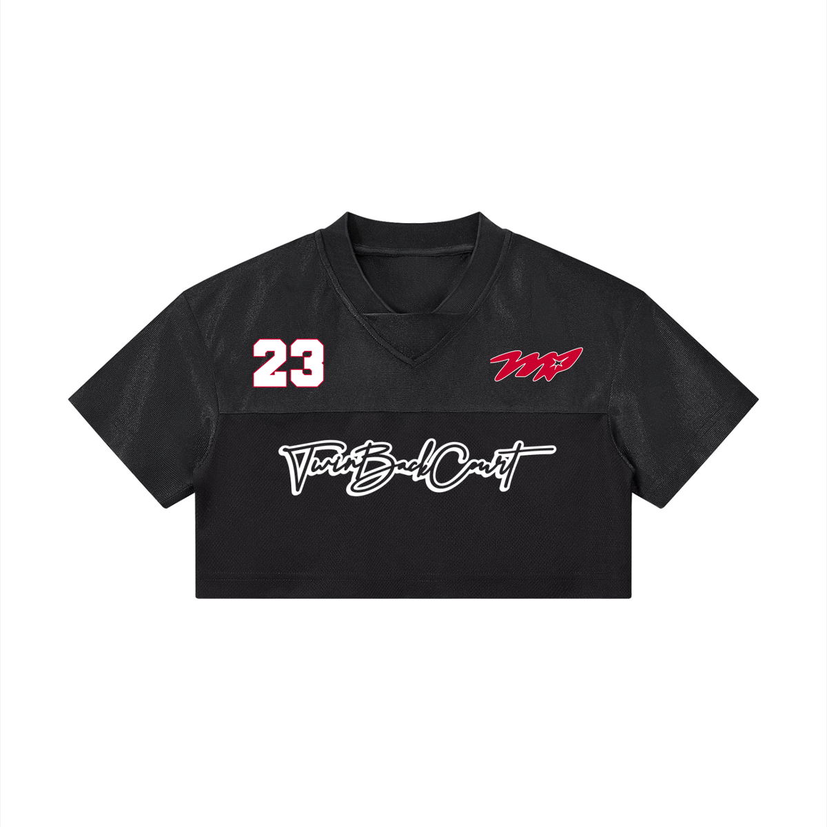 Women’s Cropped Paneled V-Neck Jersey