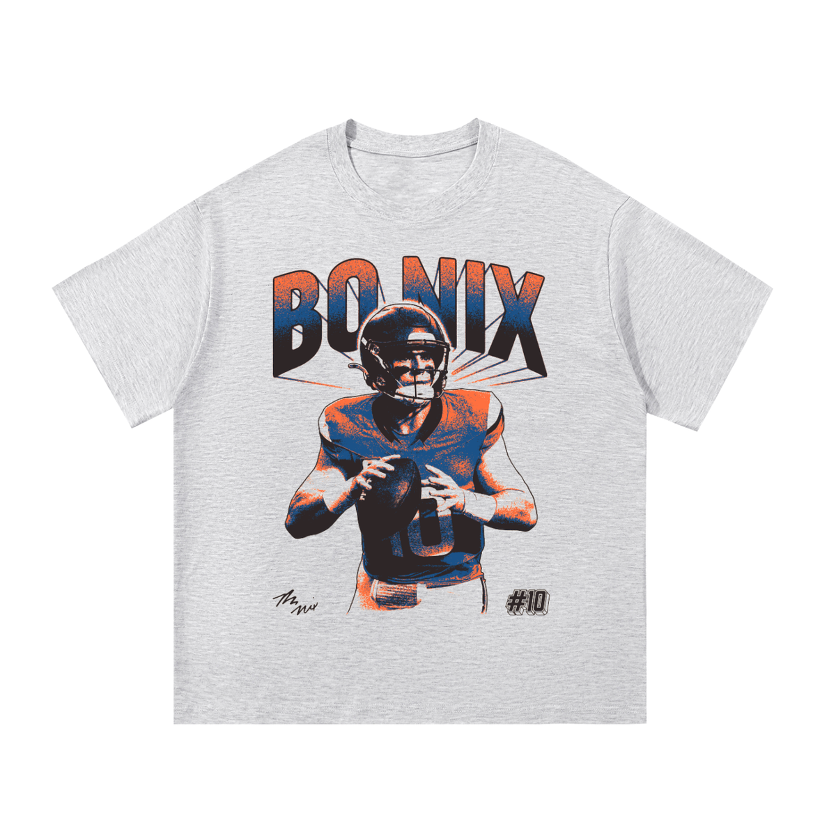 Bo Nix Portrait Oversized T-shirt