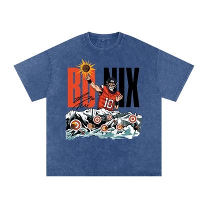 Bo Nix Target Practice Boxy Washed T-shirt