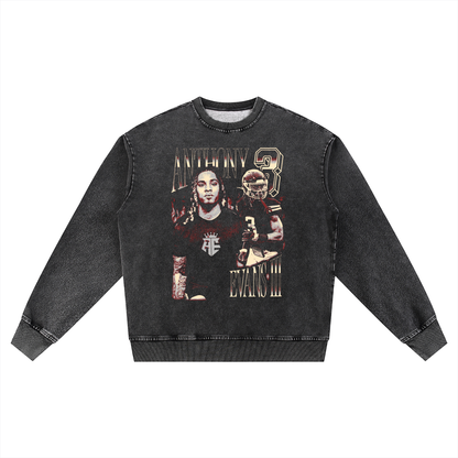 Anthony Evans III Vintage Oversized Washed Sweatshirt