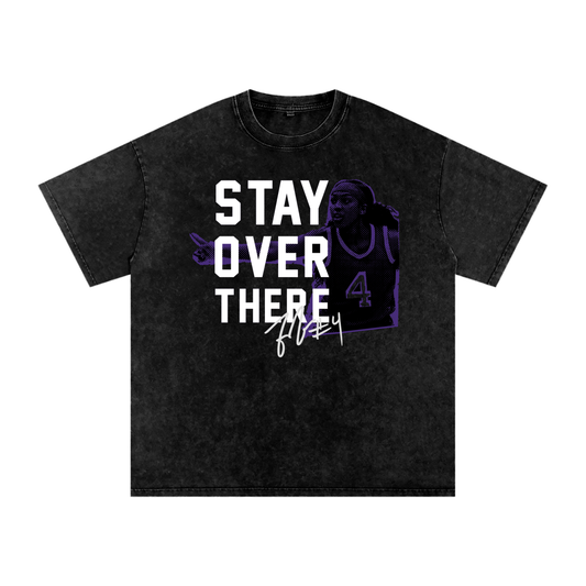 Flau'jae Johnson "Stay Over There" Washed Box T-shirt Black