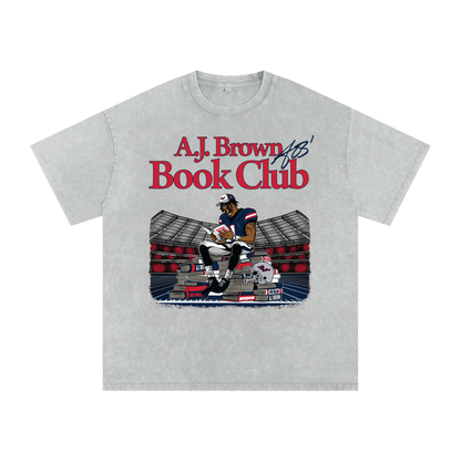 AJ Brown Illustration Oversized Washed T-shirt