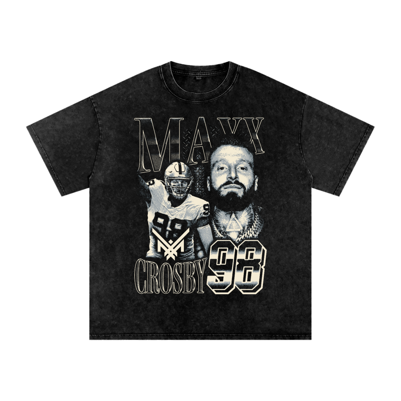 Maxx Crosby Vintage Oversized Washed T-shirt