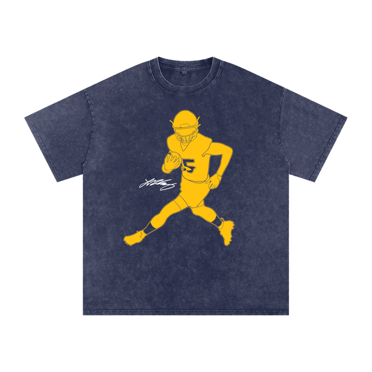 Ladd McConkey Silhouette Oversized Washed T-shirt