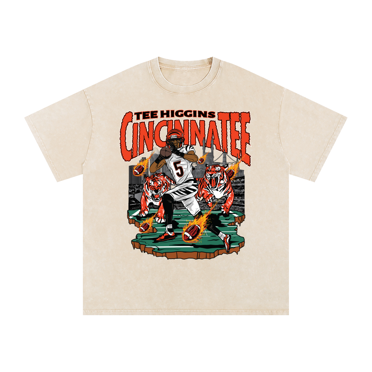 Tee Higgins Illustration Oversized Washed T-shirt