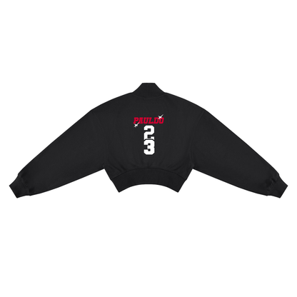 Women's Crop Mock Neck Sweatshirt