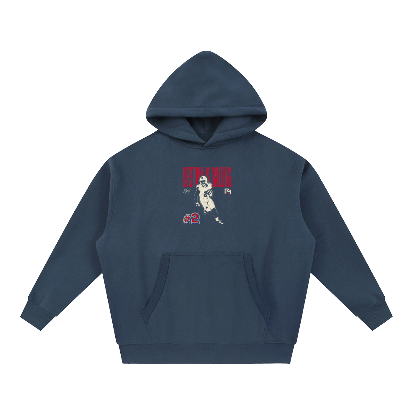 DJ Moore "Halftone" Oversized Boxy Hoodie