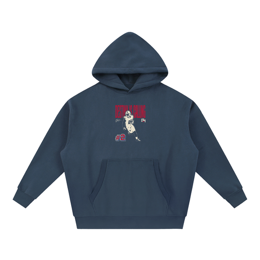 DJ Moore "Halftone" Oversized Boxy Hoodie
