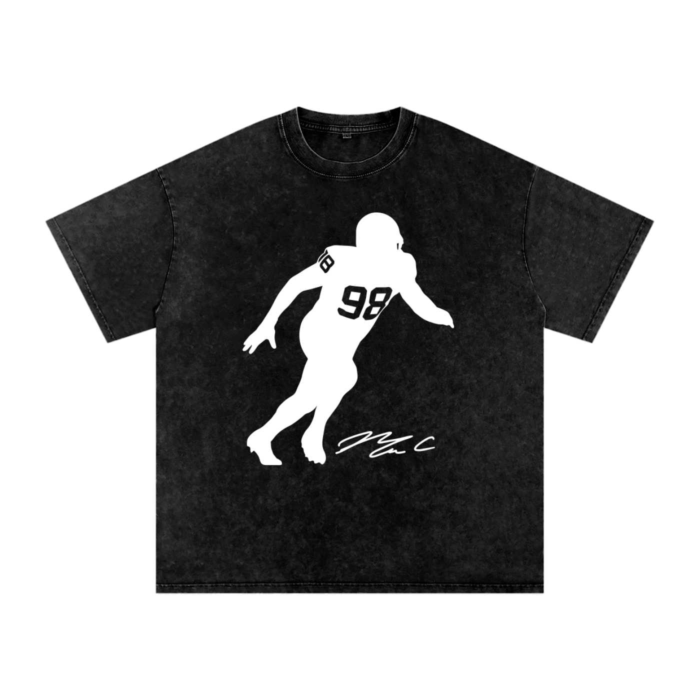 Maxx Crosby Silhouette Oversized Washed T-shirt