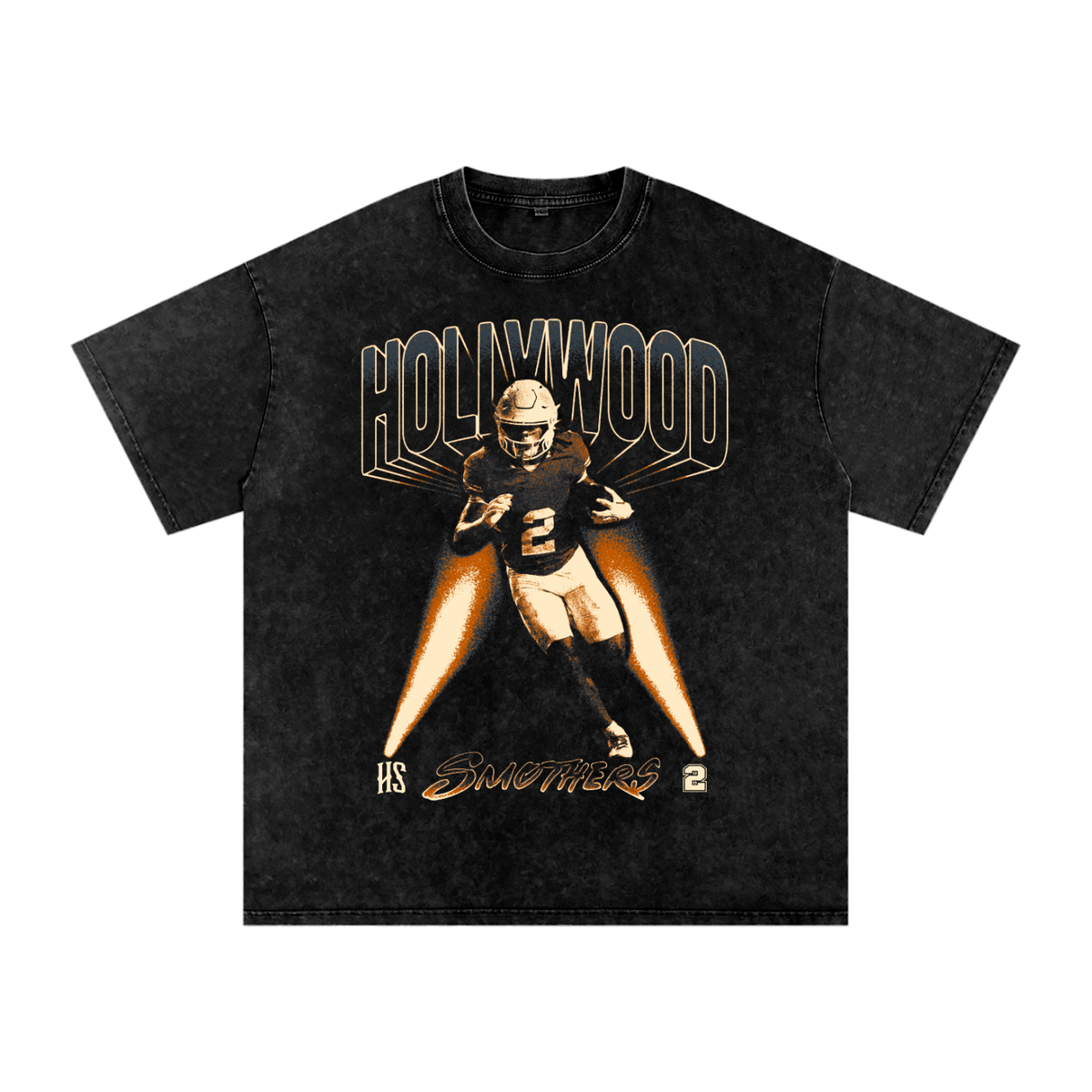 Hollywood Smothers Portrait Oversized Faded T-Shirt