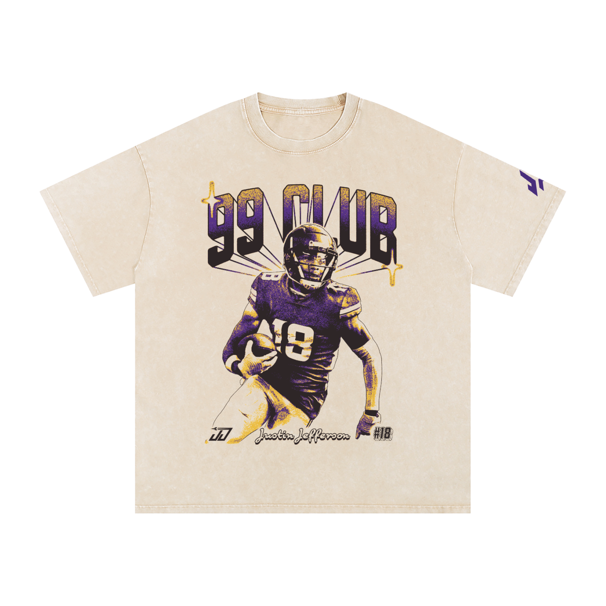 Justin Jefferson Boxy Washed T-shirt