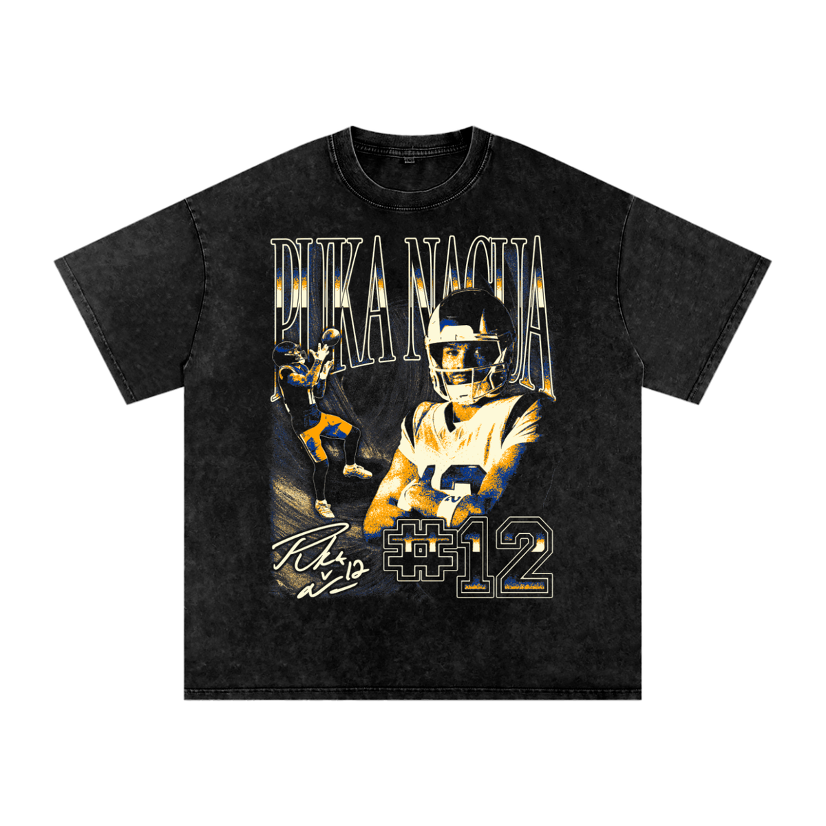 Puka Nacua Vintage Oversized Washed T-shirt