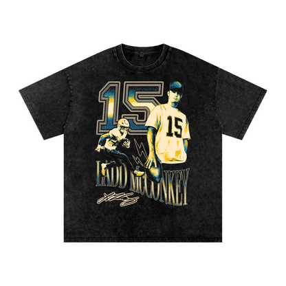 Ladd McConkey Vintage Oversized Washed T-shirt