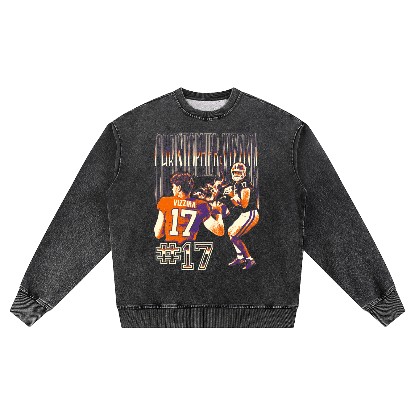 Christopher Vizzina Vintage Oversized Washed Sweatshirt