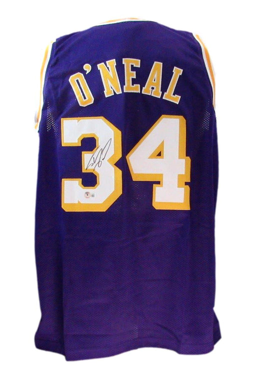 Shaquille O'Neal Los Angeles Autographed BGS COA Basketball Jersey