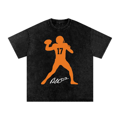 Byrum Brown Silhouette Oversized Washed T-shirt