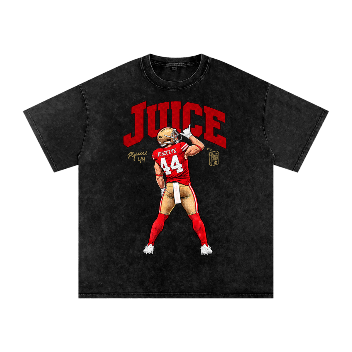 Kyle Juszczyk "Juice Pose" Washed Boxy T-shirt