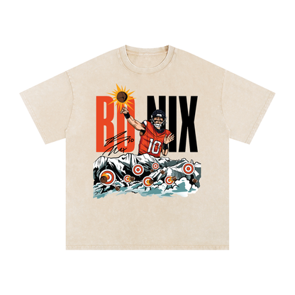 Bo Nix Target Practice Boxy Washed T-shirt