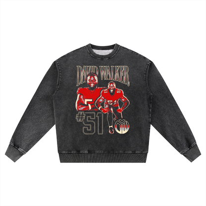 David Walker Vintage Oversized Washed Sweatshirt