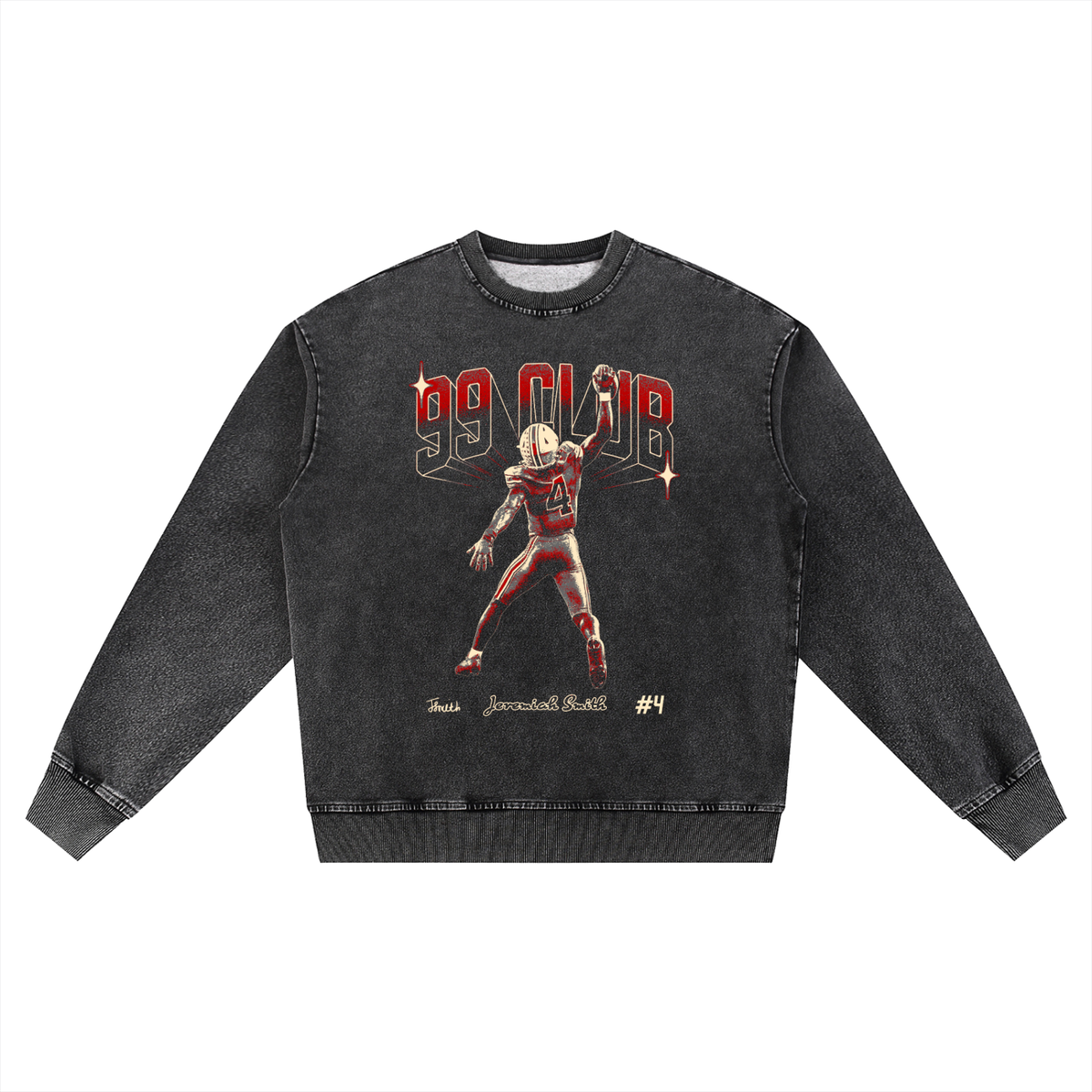 Jeremiah Smith 99 Club Oversized Washed Sweatshirt