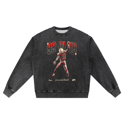 Jeremiah Smith 99 Club Oversized Washed Sweatshirt