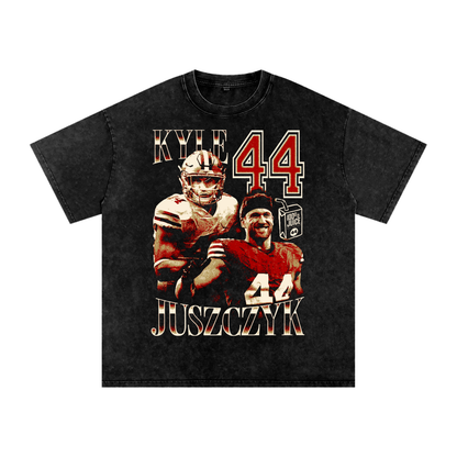 Kyle Juszczyk Vintage Oversized Washed T-shirt