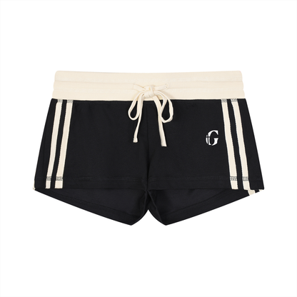 Women's Contrast Stripe Track Shorts