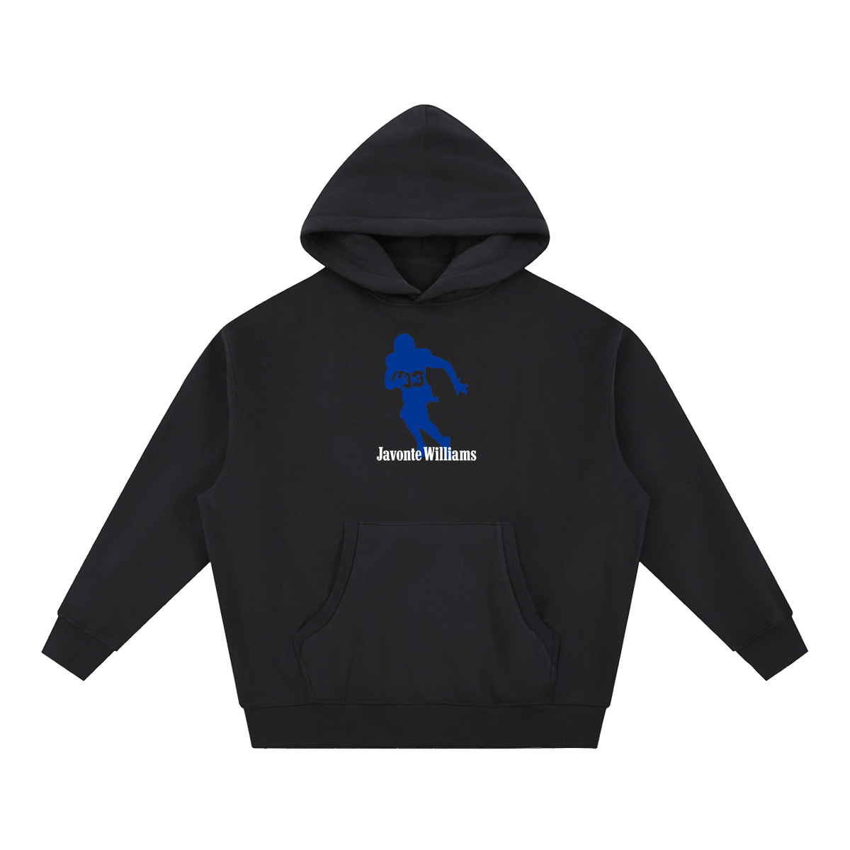 Javonte Williams Silhouette Oversized Boxy Hoodie