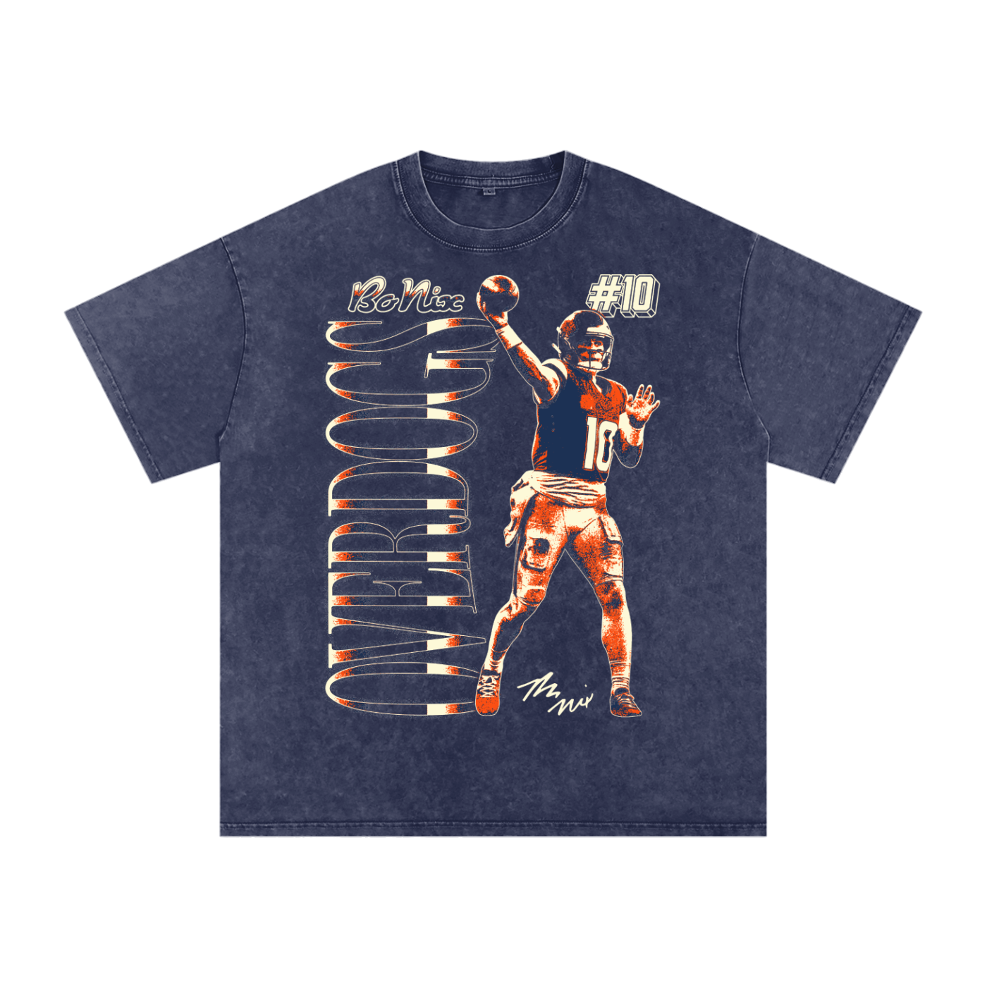 Bo Nix "Overdogs Classic" Boxy T-Shirt