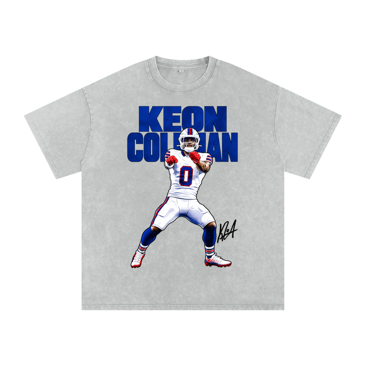 Keon Coleman Celebration Boxy Washed T-shirt
