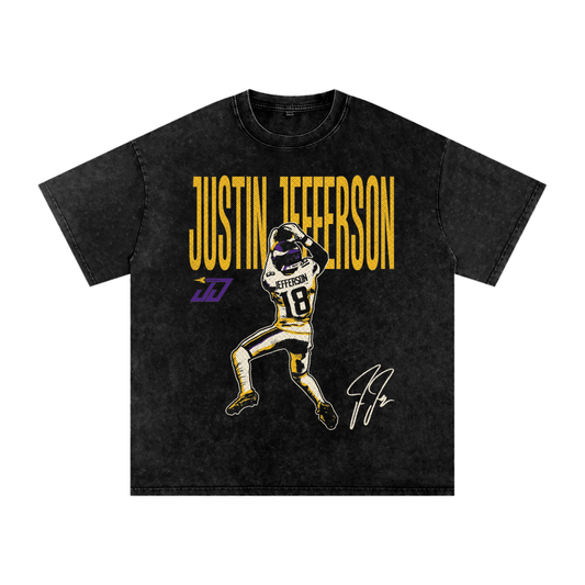 Justin Jefferson "Halftone" Boxy T-Shirt