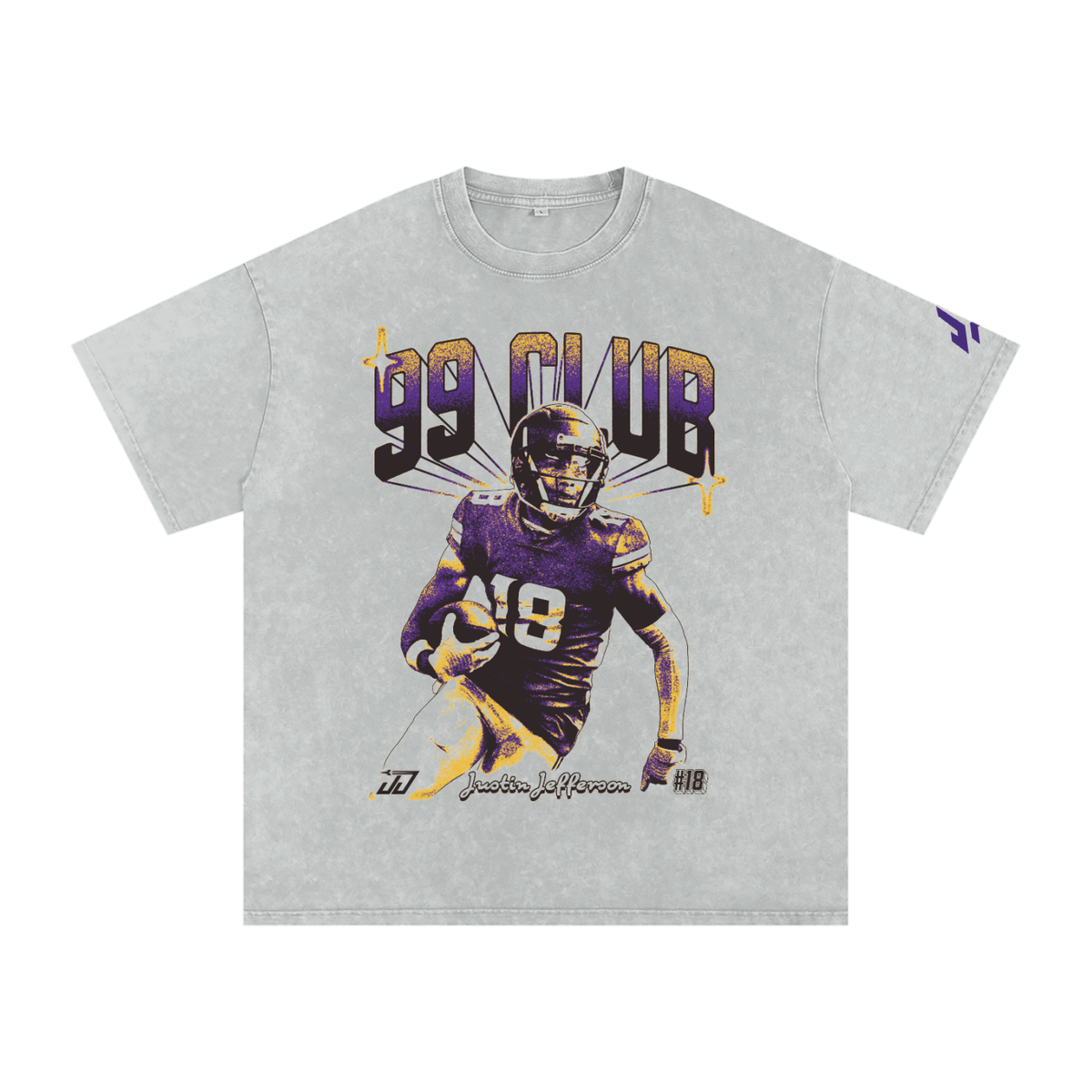 Justin Jefferson Boxy Washed T-shirt
