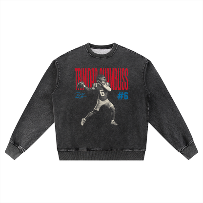 Trinidad Chambliss Halftone Oversized Washed Sweatshirt