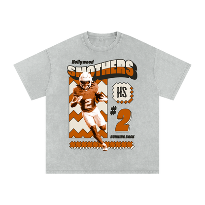 Hollywood Smothers Retro Oversized Faded T-Shirt