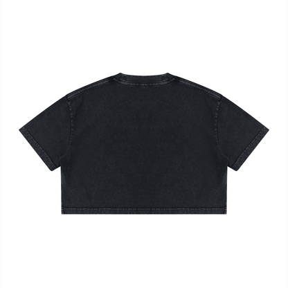 Bo Nix Signature Number Washed Cropped T-shirt