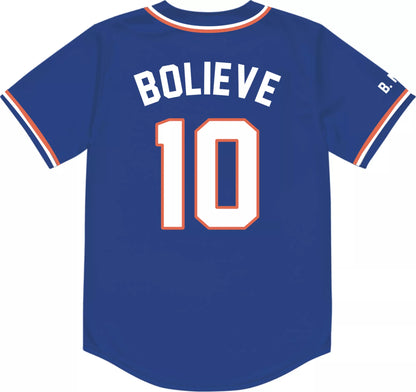 Bo Nix "Bolieve" Blue Short Sleeve Jersey