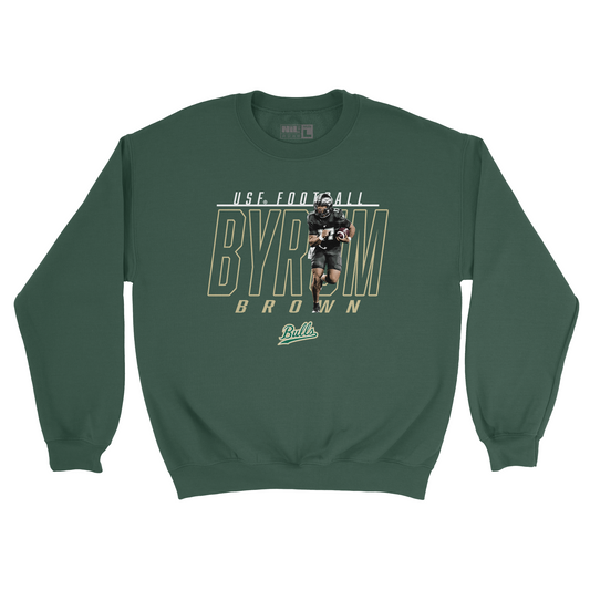 EXCLUSIVE RELEASE: Byrum Brown Illustrated Forest Green Crew