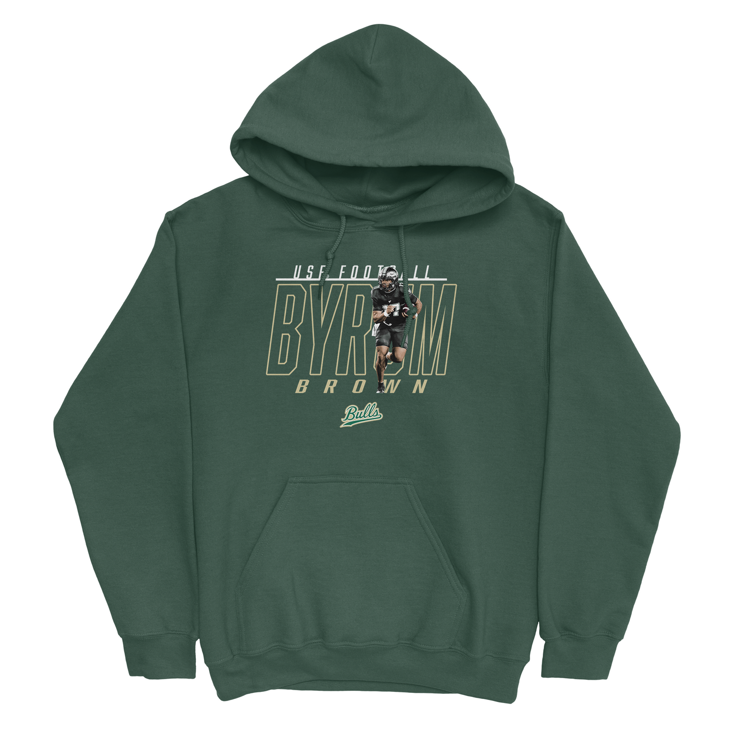 EXCLUSIVE RELEASE: Byrum Brown Illustrated Forest Green Hoodie