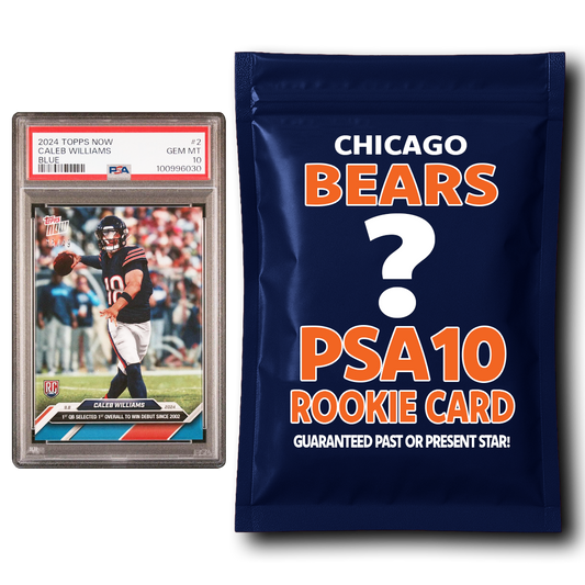 Caleb Williams Chicago Retro PSA 10 Graded Rookie Card PSA COA Mystery Card Pack Black