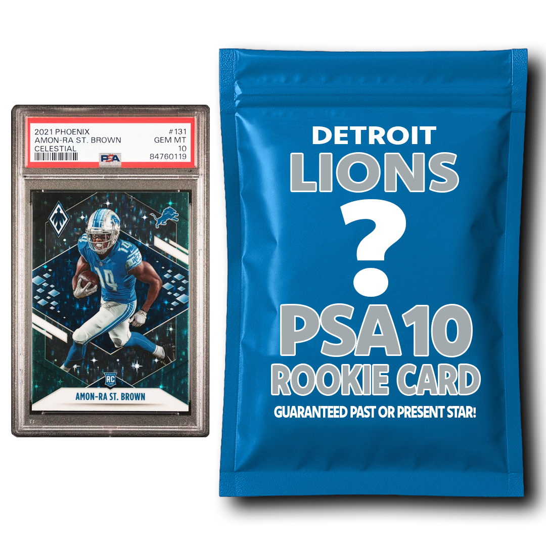 Jahmyr Gibbs Detroit Elite Slim Fit PSA COA Mystery Card Pack Black