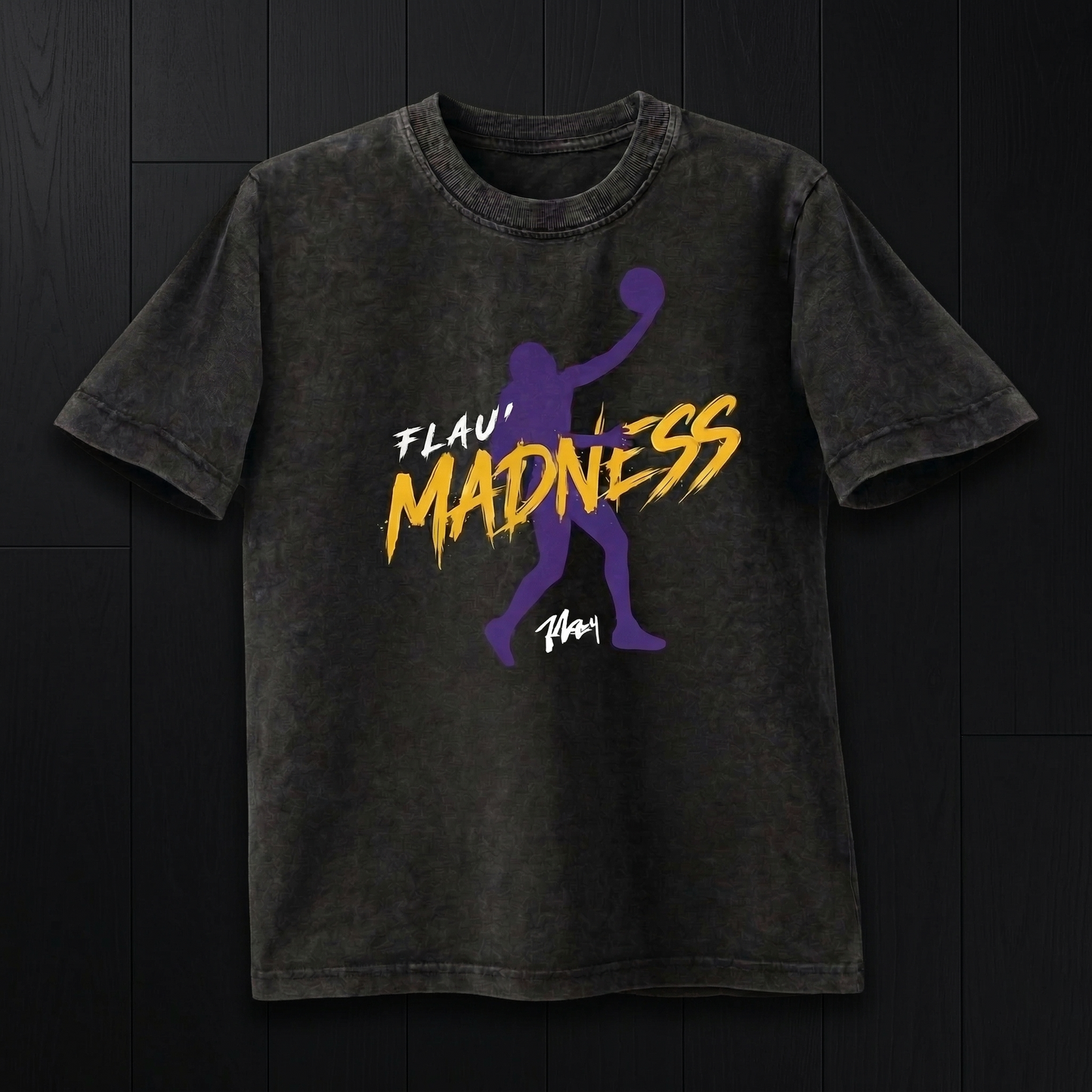 Flau'jae Johnson "Flau' Madness" Washed Box T-shirt Black