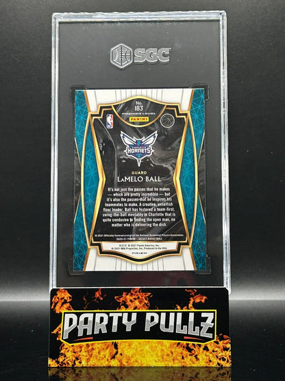 2020-21 Panini Select LaMelo Ball Red/White/Orange Shimmer Prizm #183 – SGC 10 Gem Mint