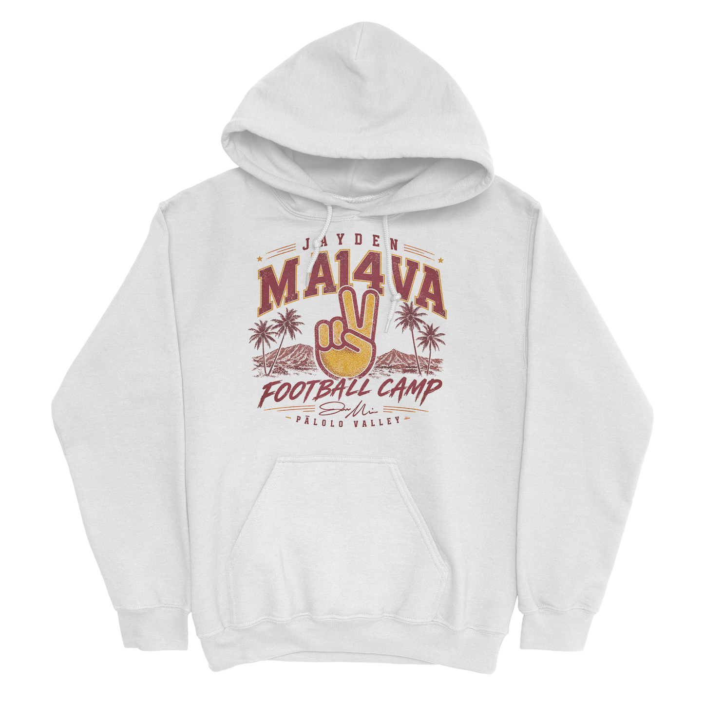 EXCLUSIVE RELEASE: Jayden Maiava Football Camp White Hoodie