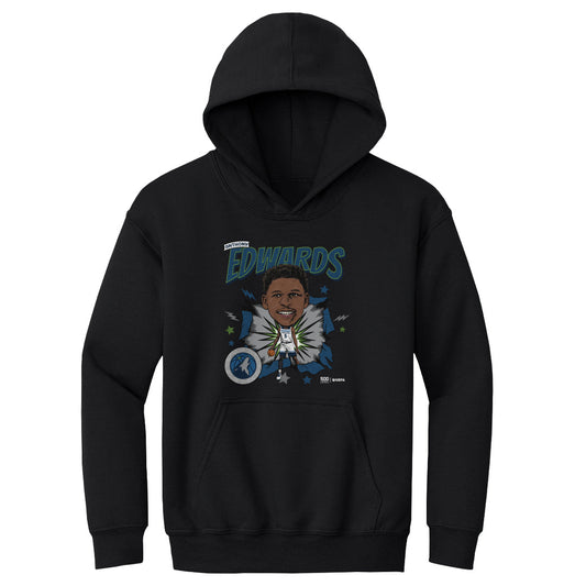 Anthony Edwards Minnesota Timberwolves Caricature Retro WHT
